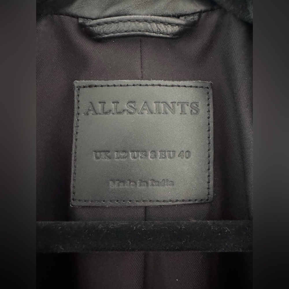 Allsaints Dalby Leather Jacket | US 8 | Black - Picture 5 of 7